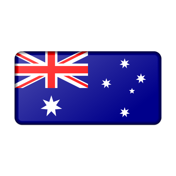Flag of Australia (bevelled)