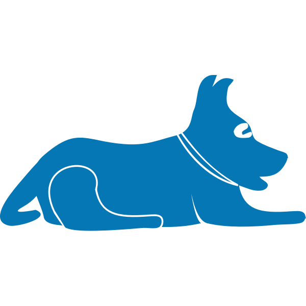 Dog silhouette