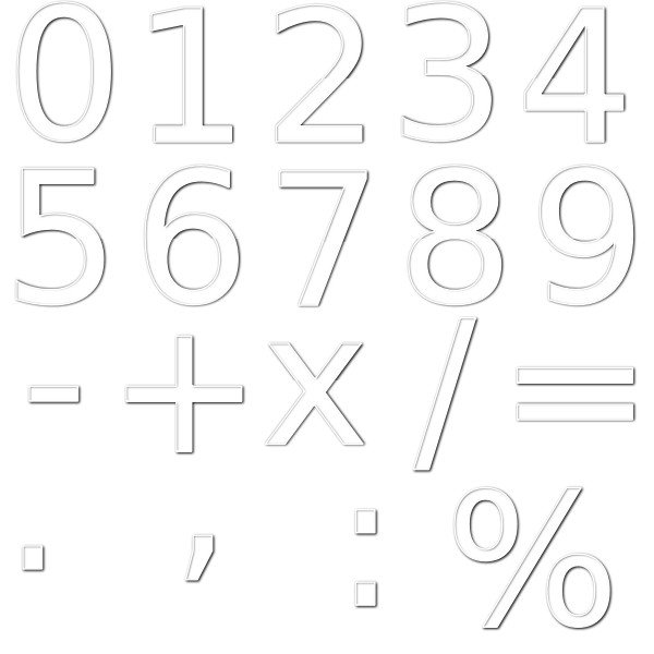 Numbers with arithmetic operations