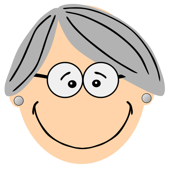 grandma cartoon face