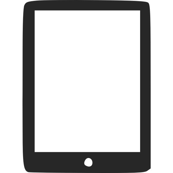 Tablet computer icon