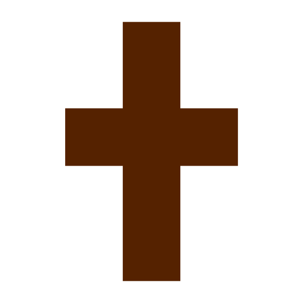 Brown Catholic cross