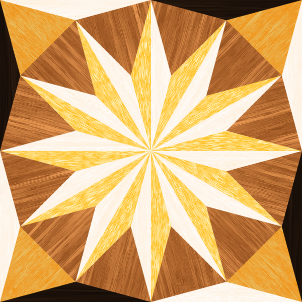 wooden triangle tiling 2