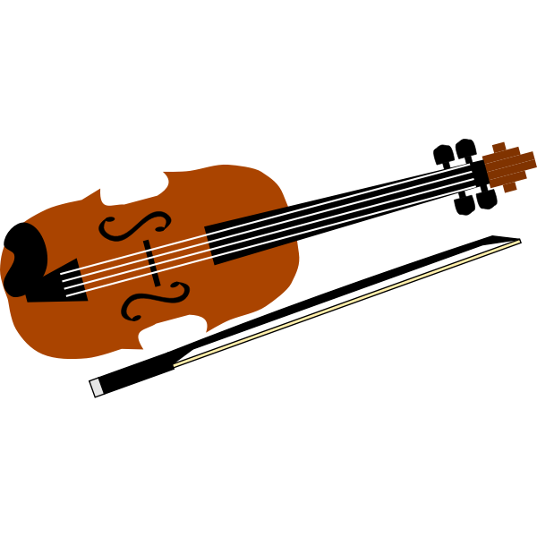 Violin vector image