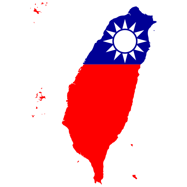 Taiwan Map Flag