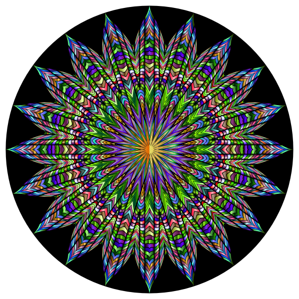 Download Chromatic Geometric Mandala | Free SVG