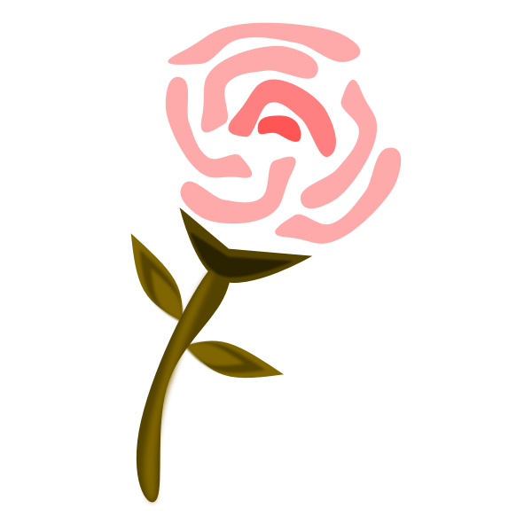Pink Rose | Free SVG