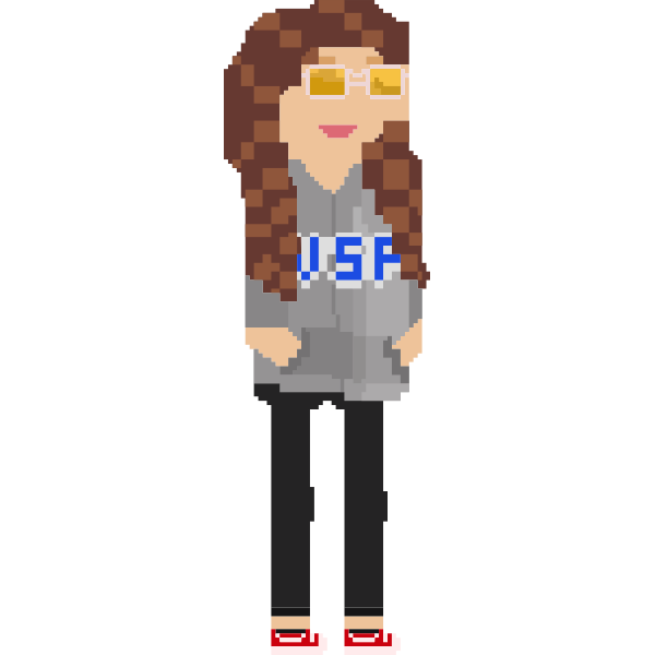 Pixel girl image