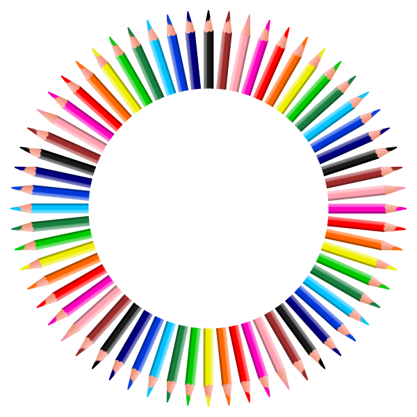 Colorful Pencils Frame 4