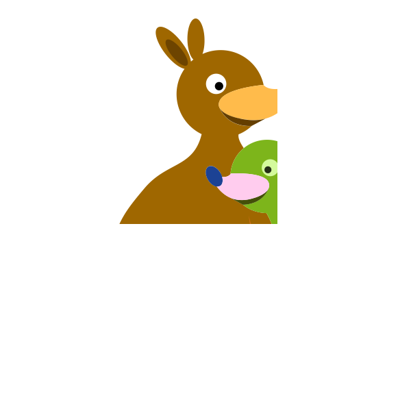 Cartoon kangaroos
