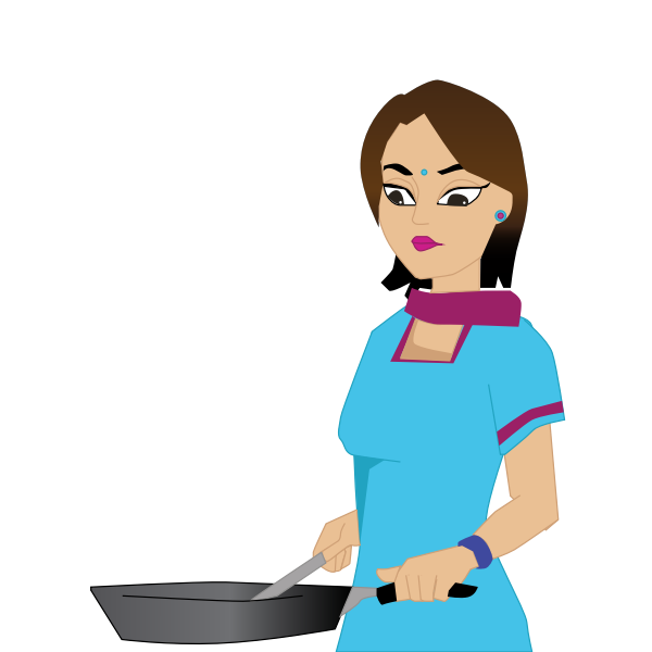 Woman cooking