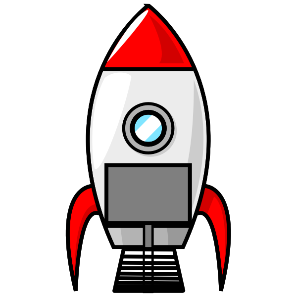 Outlined rocket | Free SVG
