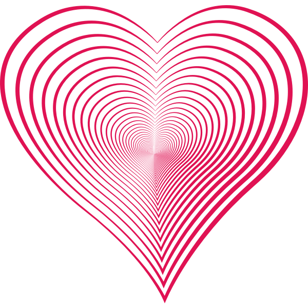 pink heart lines repeating
