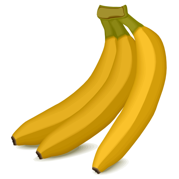Three bananas