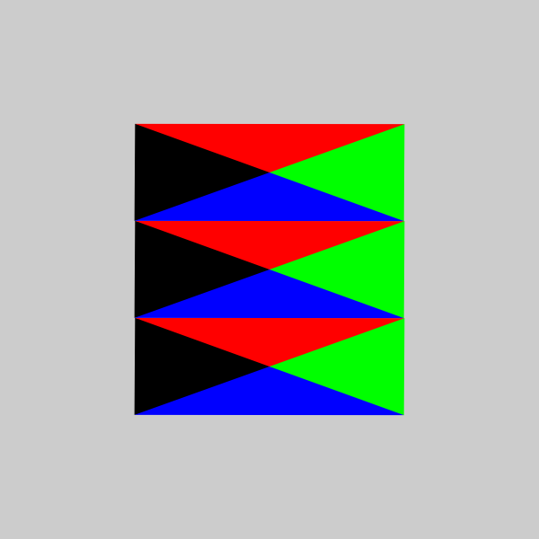 Rotating squares SVG animation