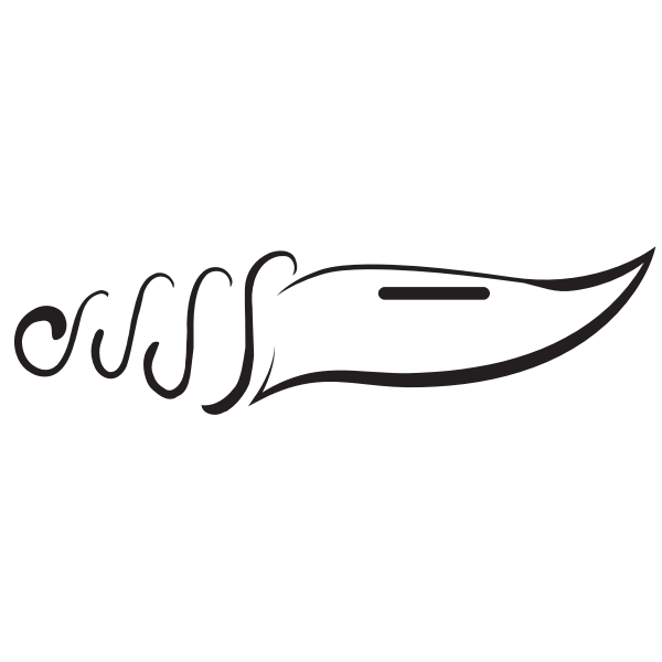 Knife vector image