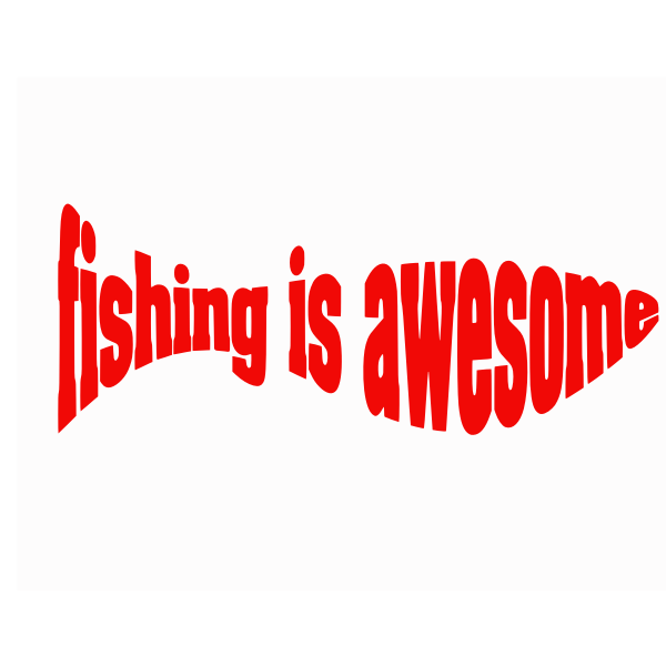 Fishing typography | Free SVG