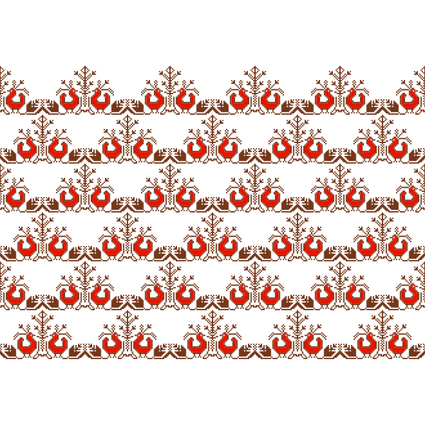 Pixel bird pattern