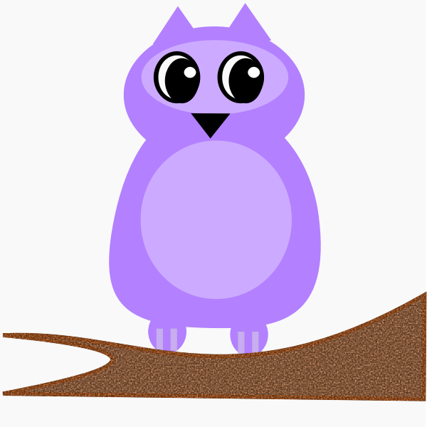 Violet owl vector image