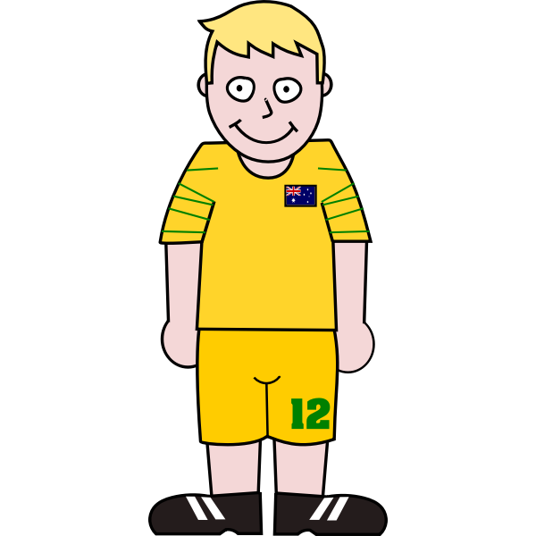 Australian soccer player - Free SVG
