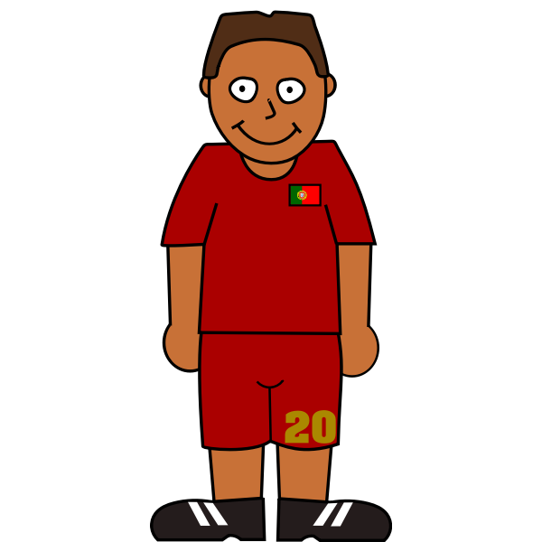 Portuguese soccer player - Free SVG