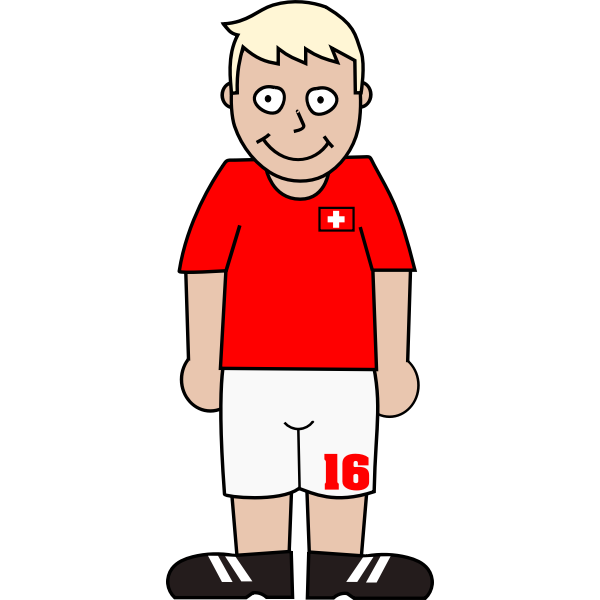 Swiss soccer player - Free SVG