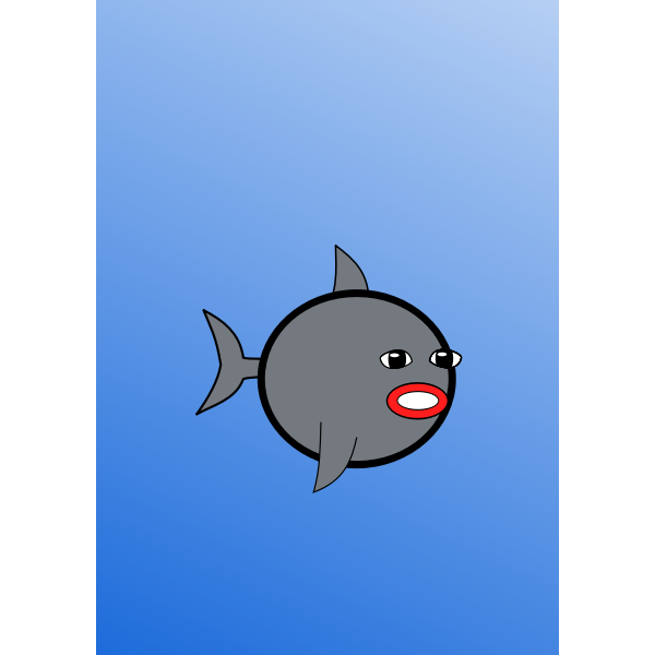 Fish with lipstick | Free SVG