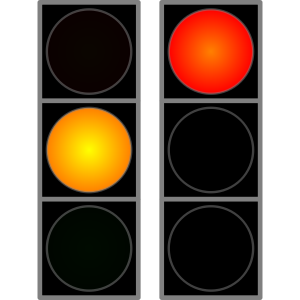 Traffic lights SVG animation