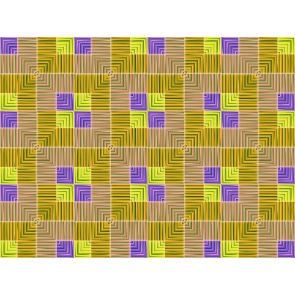 Purple and yellow tile pattern