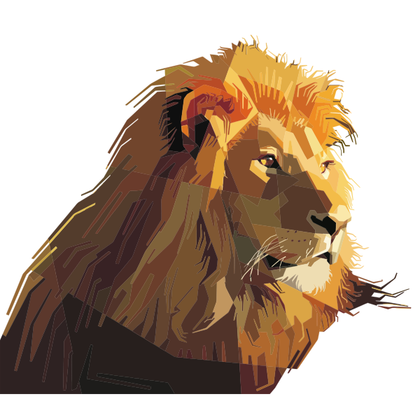 Geometric Lion By Peri Priatna | Free SVG