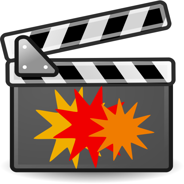 Action movie vector icon