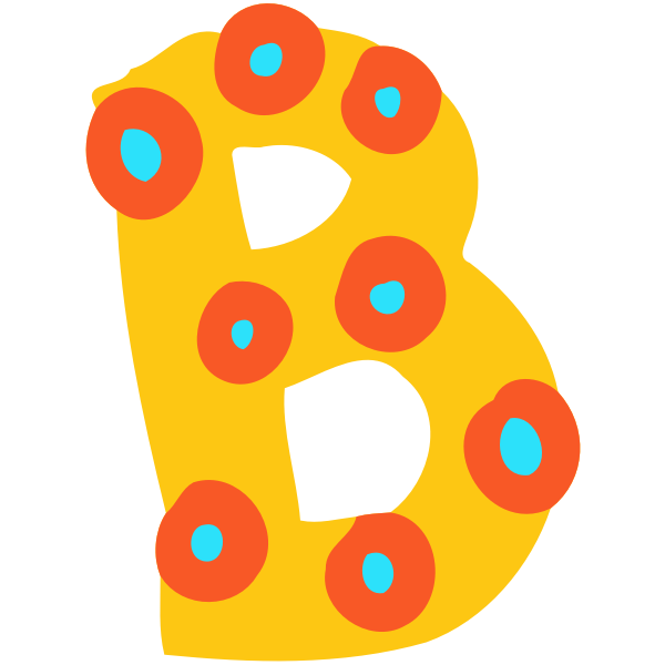 Decorated letter B