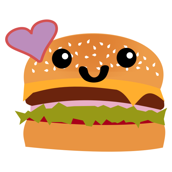 Kawaii hamburger