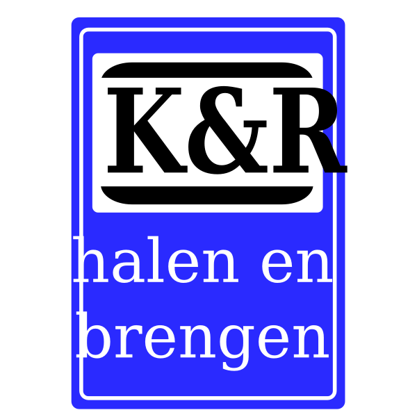 Kiss & Ride Road sign in Dutch language