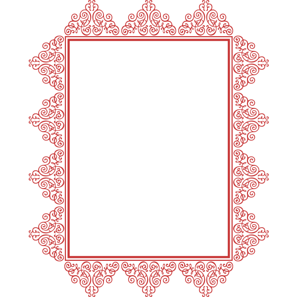 Rectangular red frame