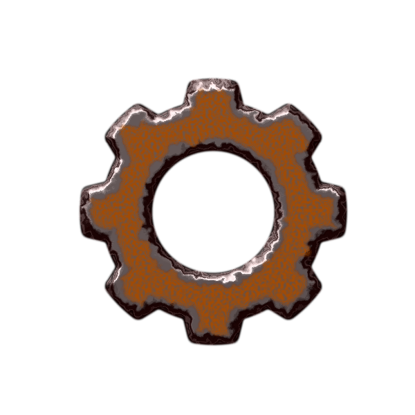 rusted gear
