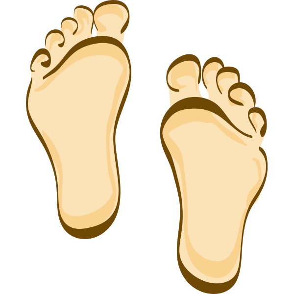 Human feet cartoon clip art | Free SVG