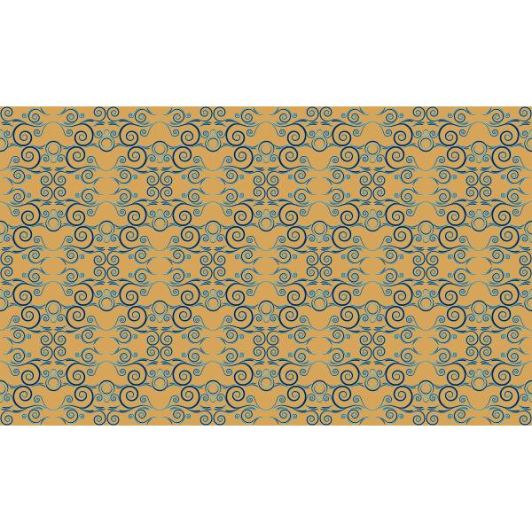 Flourish pattern on brown background