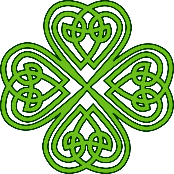 Celtic four leaved clover