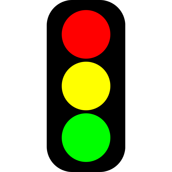 Red/Yellow/Green traffic light indicator | Free