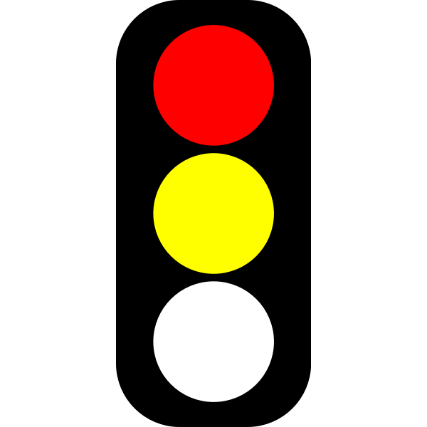 Red & yellow traffic light indicator | Free SVG