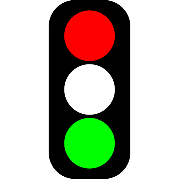 Red & green traffic light indicator