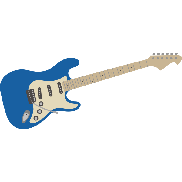 Electric guitar - blue | Free SVG