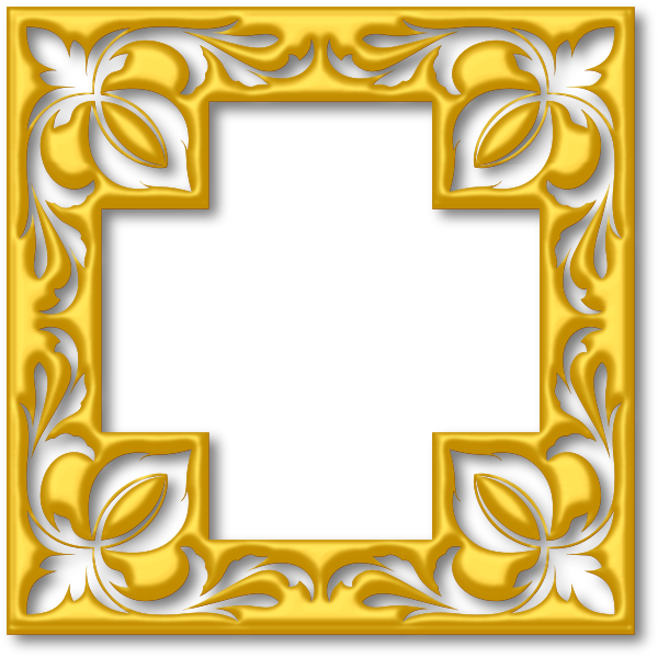 Gold cross frame