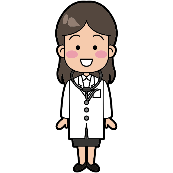 Female doctor vector illustration | Free SVG