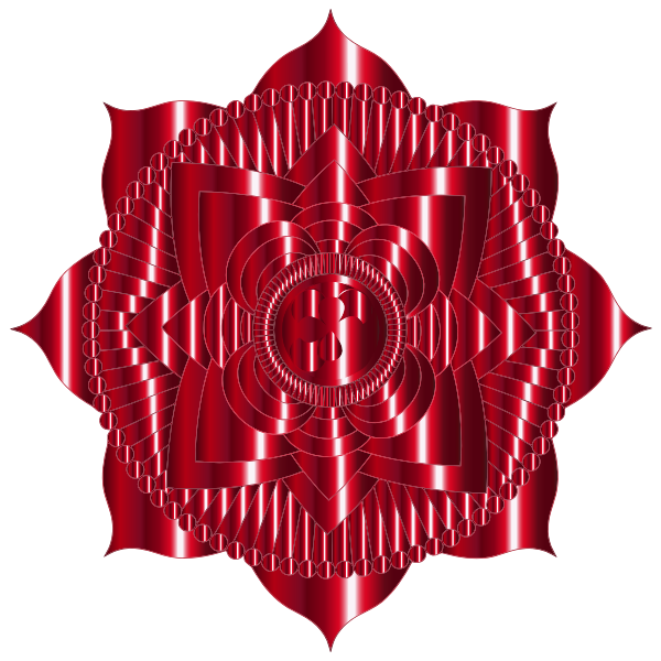 Prismatic Lotus Mandala Line Art 7