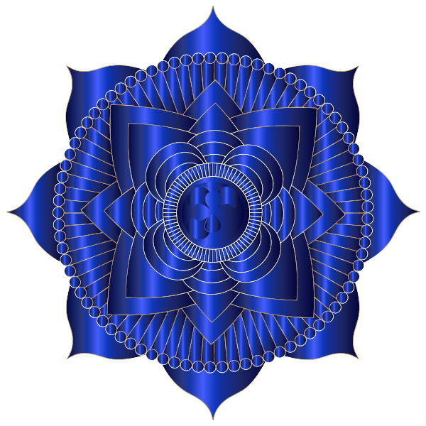 Prismatic Lotus Mandala Line Art 8