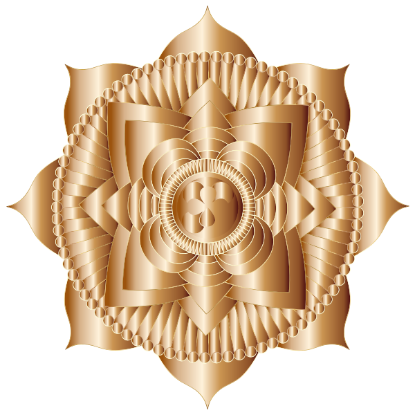 Prismatic Lotus Mandala Line Art 9