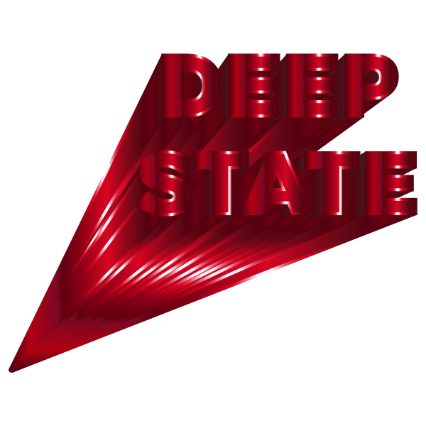 Deep State Typography Crimson