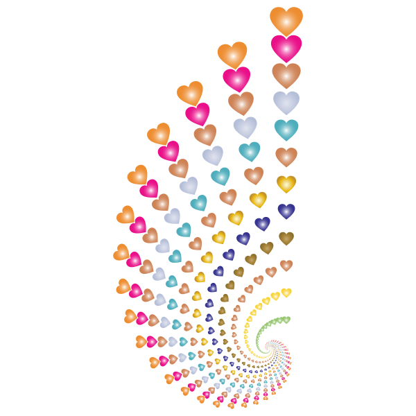Hearts swirl design